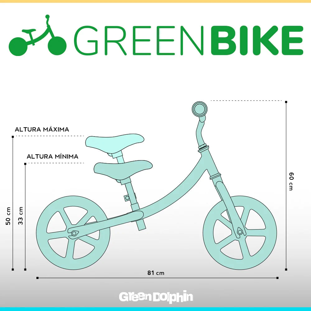 Bicicleta aprendizaje Green Dolphin