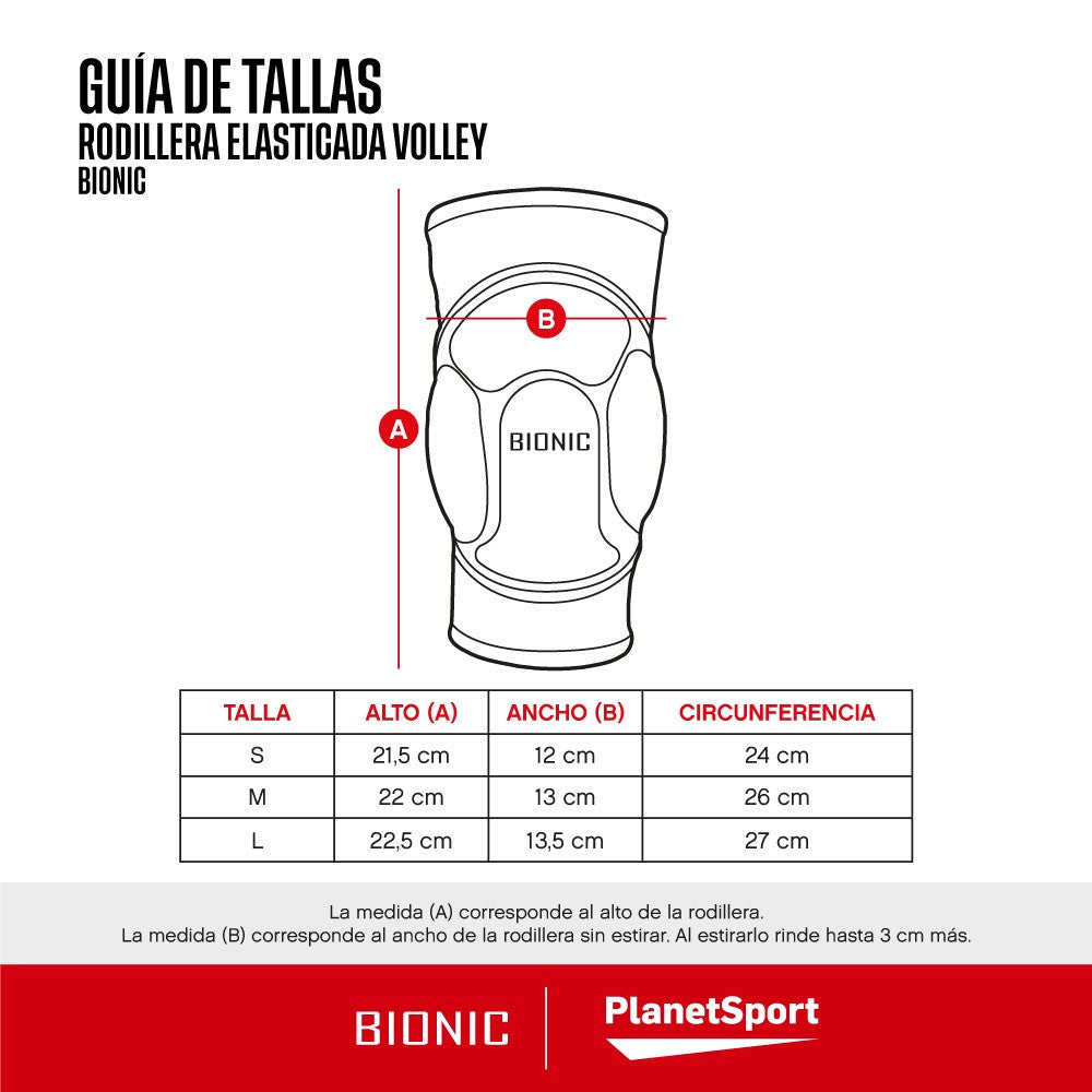 Rodillera BIONIC Volley Rosada