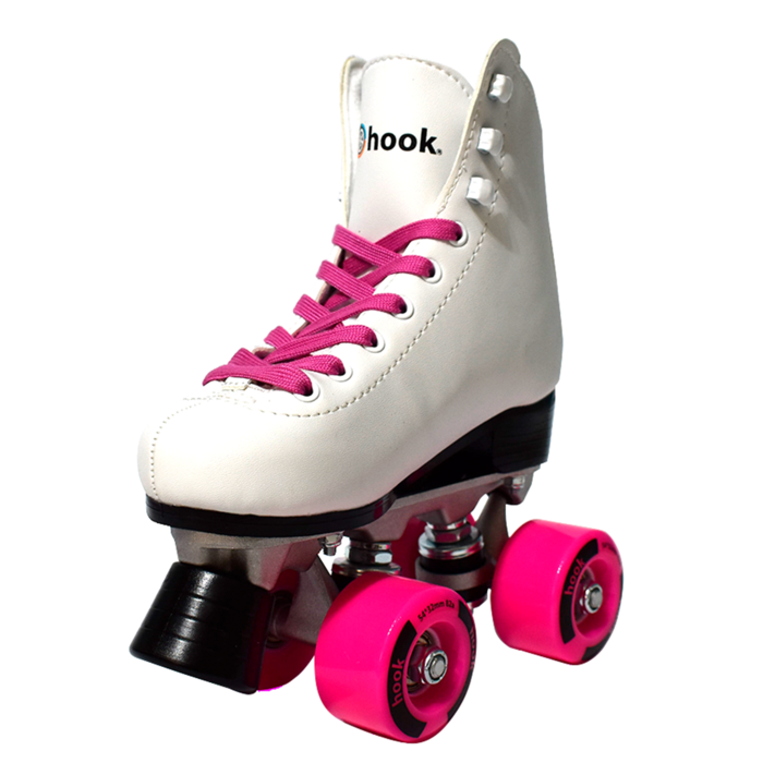 Patines Quad HOOK Artísticos Blanco/Rosado