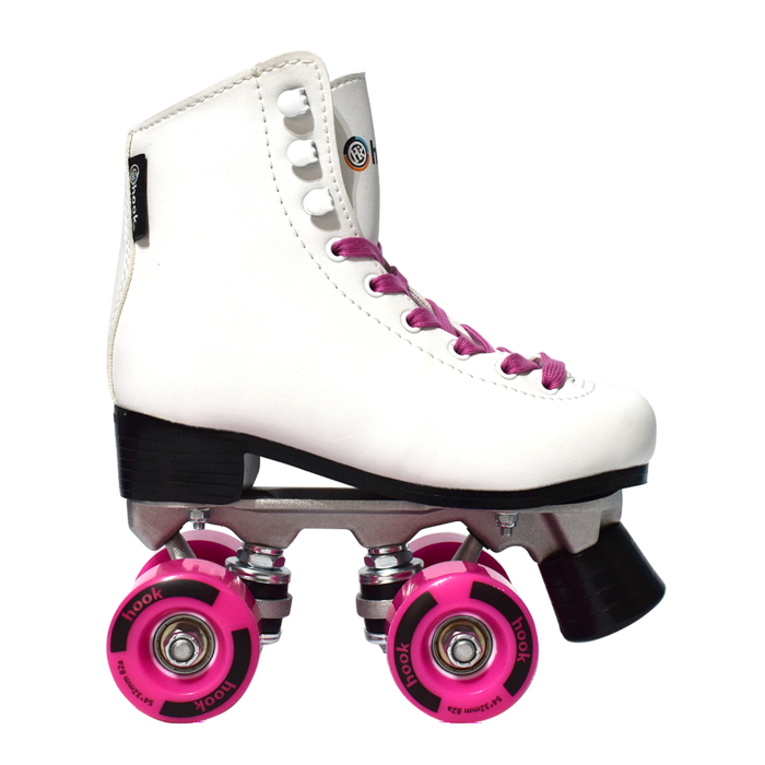 Patines Quad HOOK Artísticos Blanco/Rosado