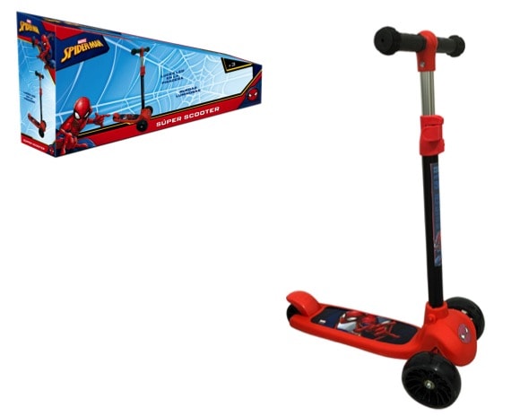 Triscooter con luces LED Spiderman
